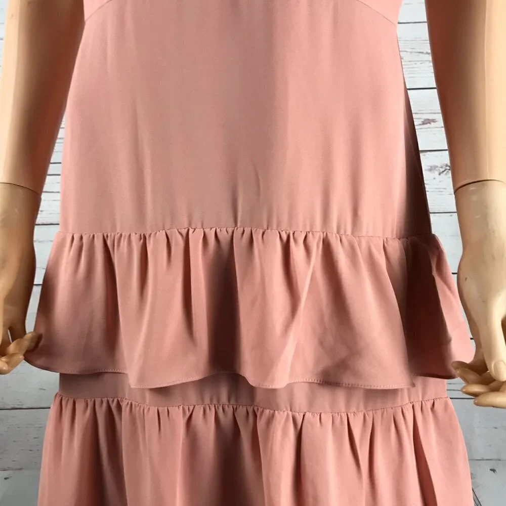 J.CREW Coral Tiered Mini Dress NEW 10